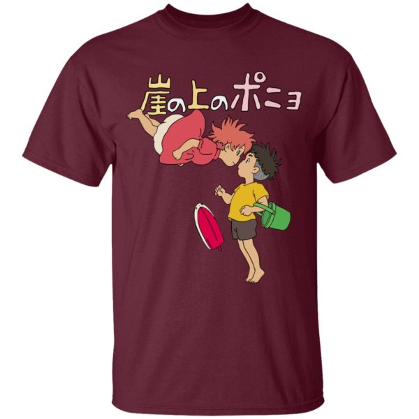 Póny - Ponyo on the Cliff by the Sea T Shirt for Kid-Póny