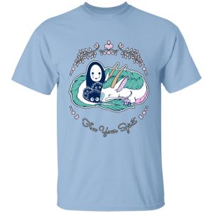 Minimalistic Spirited Away Wallpaper Portrait - Spirited Away – No Face and Haku Dragon T Shirt for Kid-Minimalistic Spirited Away Wallpaper Portrait