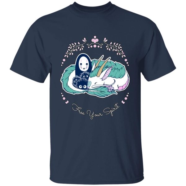 Minimalistic Spirited Away Wallpaper Portrait - Spirited Away – No Face and Haku Dragon T Shirt for Kid-Minimalistic Spirited Away Wallpaper Portrait