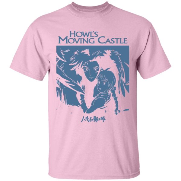 Howl's Moving Castle Poster - Howl’s Moving Castle Black & White T Shirt for Kid-Howl's Moving Castle Poster