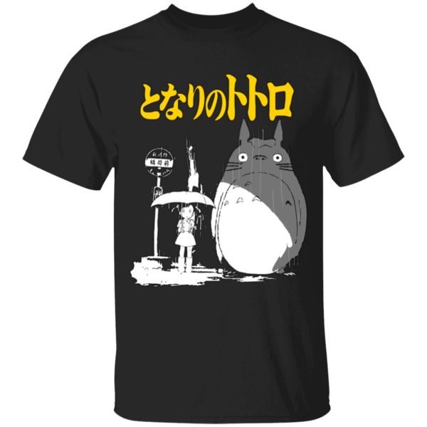 Sushi Totoro - My Neighbor Totoro Poster Black & White T Shirt for Kid-Sushi Totoro