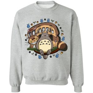 Totoro Bag - Totoro and the Catbus Sweatshirt-Apparel, My Neighbor Totoro, Sweatshirt, Totoro Bag