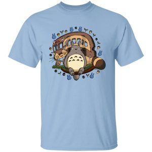 Cat Bus Totoro - Totoro and the Catbus T Shirt-Apparel, Cat Bus Totoro, My Neighbor Totoro, Tshirt