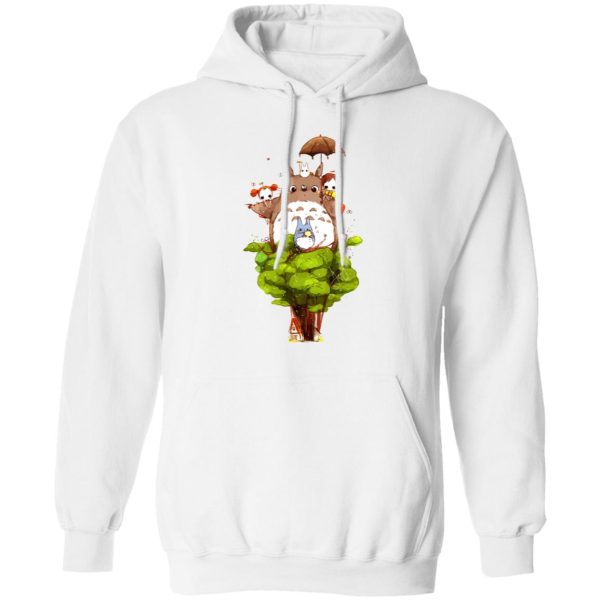 My Neighbor Totoro - My Neighbor Totoro Characters cartoon Style Hoodie-Apparel, Hoodie, My Neighbor Totoro