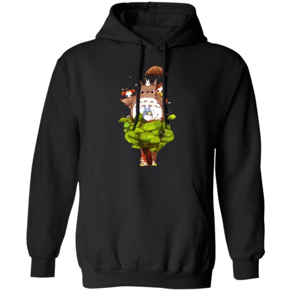 My Neighbor Totoro - My Neighbor Totoro Characters cartoon Style Hoodie-Apparel, Hoodie, My Neighbor Totoro