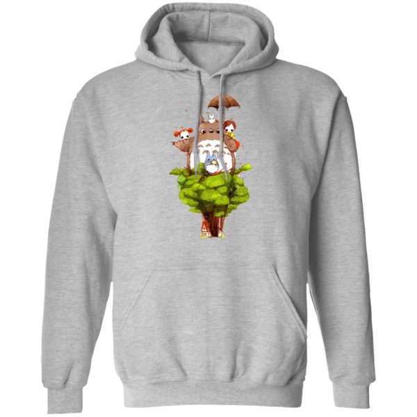 My Neighbor Totoro - My Neighbor Totoro Characters cartoon Style Hoodie-Apparel, Hoodie, My Neighbor Totoro