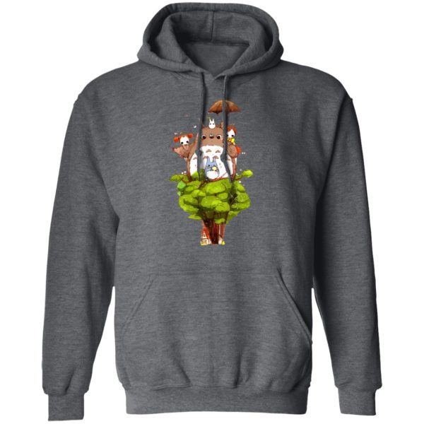 My Neighbor Totoro - My Neighbor Totoro Characters cartoon Style Hoodie-Apparel, Hoodie, My Neighbor Totoro