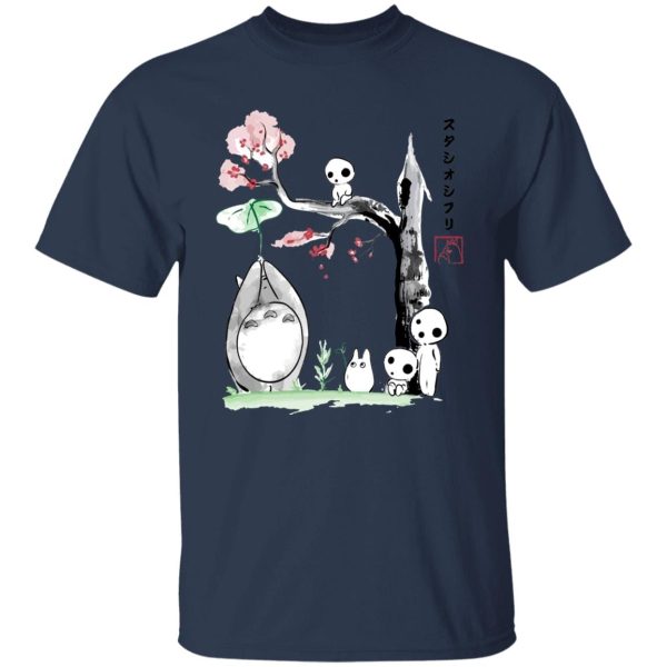 Totoro Dust Sprites - Totoro and the Tree Spirits T Shirt-Apparel, My Neighbor Totoro, Totoro Dust Sprites, Tshirt