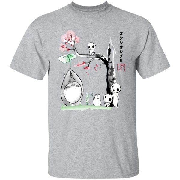 Totoro Dust Sprites - Totoro and the Tree Spirits T Shirt-Apparel, My Neighbor Totoro, Totoro Dust Sprites, Tshirt