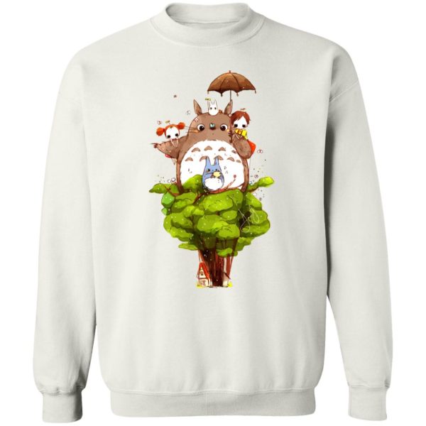 Kawagoe Totoro Forest - My Neighbor Totoro Characters cartoon Style Sweatshirt-Apparel, Kawagoe Totoro Forest, My Neighbor Totoro, Sweatshirt