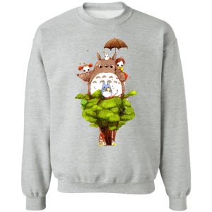 Kawagoe Totoro Forest - My Neighbor Totoro Characters cartoon Style Sweatshirt-Apparel, Kawagoe Totoro Forest, My Neighbor Totoro, Sweatshirt