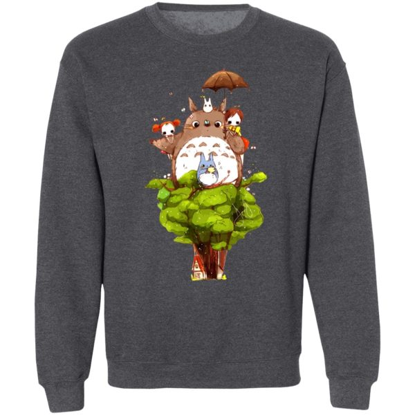 Kawagoe Totoro Forest - My Neighbor Totoro Characters cartoon Style Sweatshirt-Apparel, Kawagoe Totoro Forest, My Neighbor Totoro, Sweatshirt