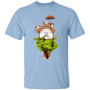 Totoro Shirt - My Neighbor Totoro Characters cartoon Style T Shirt-Apparel, My Neighbor Totoro, Totoro Shirt, Tshirt