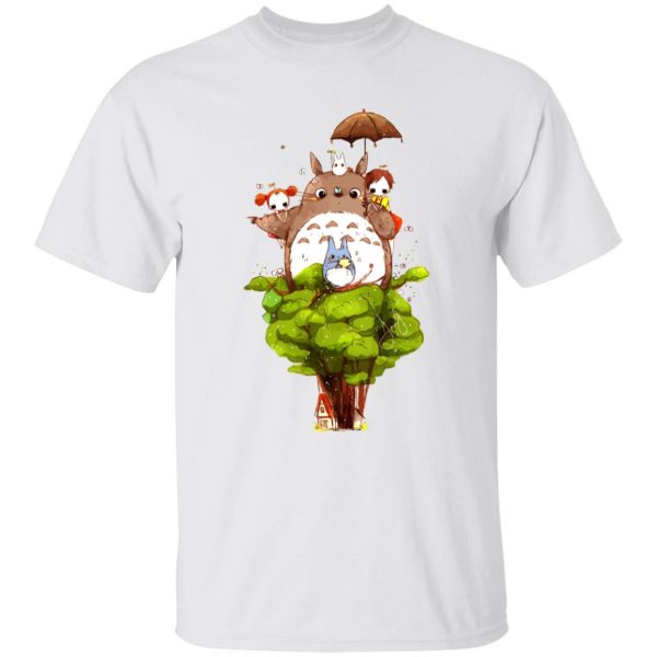 Totoro Shirt - My Neighbor Totoro Characters cartoon Style T Shirt-Apparel, My Neighbor Totoro, Totoro Shirt, Tshirt