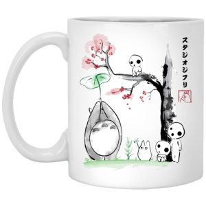 Studio Ghibli Totoro - Totoro and the Tree Spirits Mug-House Decor, Mug, My Neighbor Totoro, Studio Ghibli Totoro