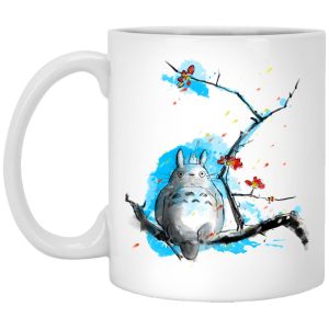 My Neighbor Totoro Poster - Totoro by Sakura and Blue Sky Mug-House Decor, Mug, My Neighbor Totoro, My Neighbor Totoro Poster