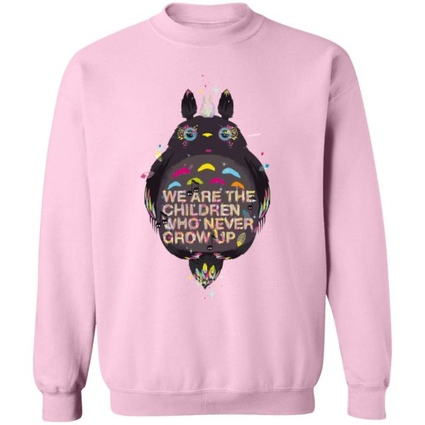 Totoro Wallpaper - Totoro – Never Grow Up Sweatshirt-Apparel, My Neighbor Totoro, Sweatshirt, Totoro Wallpaper