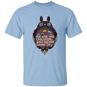 My Neighbor Totoro Poster - Totoro – Never Grow Up T Shirt-Apparel, My Neighbor Totoro, My Neighbor Totoro Poster, Tshirt