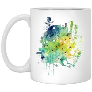 Howl's Moving Castle Dog - Howl’s Moving Castle Colorful Castle Mug-House Decor, Howl's Moving Castle, Howl's Moving Castle Dog, Mug