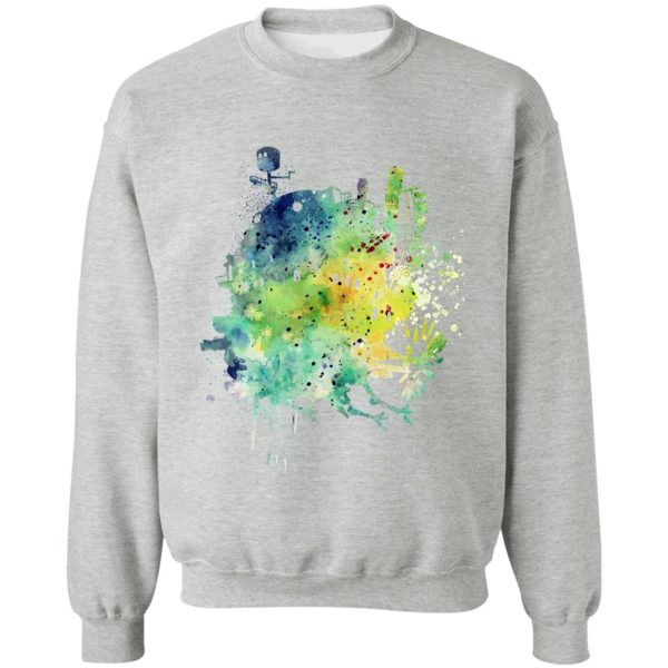 Howl's Moving Castle Explained - Howl’s Moving Castle Colorful Castle Sweatshirt-Apparel, Howl's Moving Castle, Howl's Moving Castle Explained, Sweatshirt