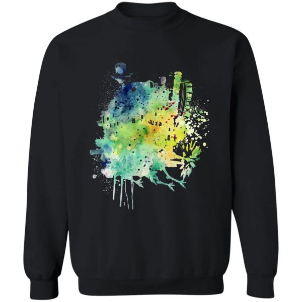 Howl's Moving Castle Explained - Howl’s Moving Castle Colorful Castle Sweatshirt-Apparel, Howl's Moving Castle, Howl's Moving Castle Explained, Sweatshirt