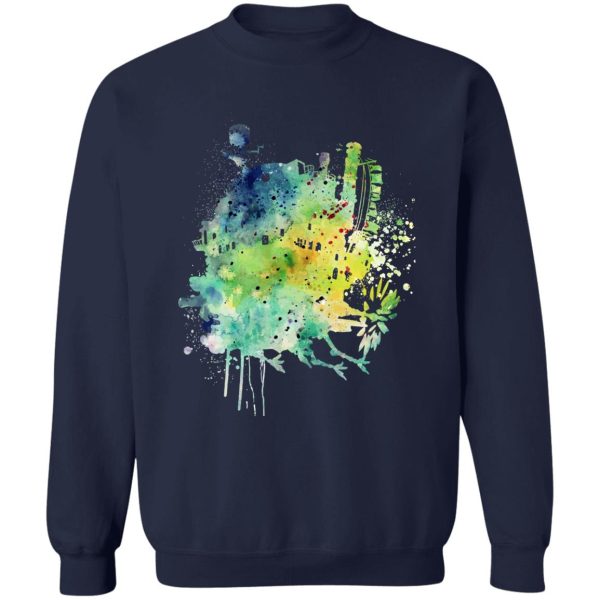 Howl's Moving Castle Explained - Howl’s Moving Castle Colorful Castle Sweatshirt-Apparel, Howl's Moving Castle, Howl's Moving Castle Explained, Sweatshirt