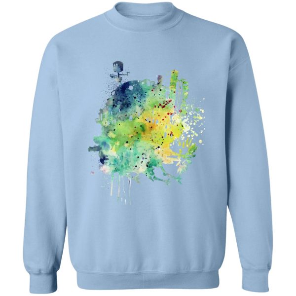 Howl's Moving Castle Explained - Howl’s Moving Castle Colorful Castle Sweatshirt-Apparel, Howl's Moving Castle, Howl's Moving Castle Explained, Sweatshirt