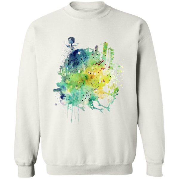 Howl's Moving Castle Explained - Howl’s Moving Castle Colorful Castle Sweatshirt-Apparel, Howl's Moving Castle, Howl's Moving Castle Explained, Sweatshirt