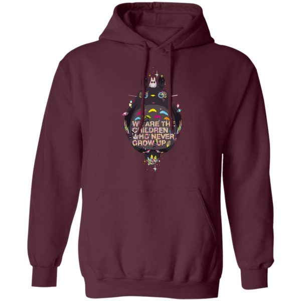 Totoro Movie - Totoro – Never Grow Up Hoodie-Apparel, Hoodie, My Neighbor Totoro, Totoro Movie