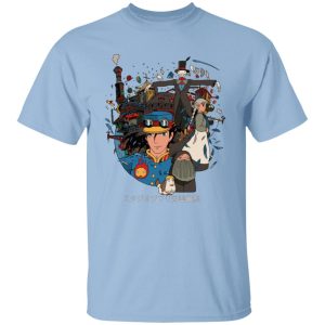 Turnip Head From Howl's Moving Castle - Howl’s Moving Castle Characters Compilation T Shirt-Apparel, Howl's Moving Castle, Tshirt, Turnip Head From Howl's Moving Castle