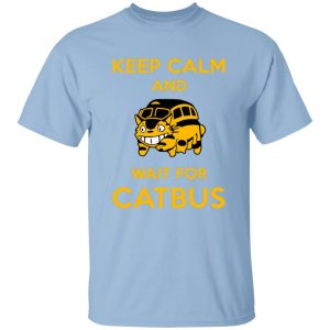 My Neighbour Totoro - My Neighbor Totoro Keep Calm and Wait for Cat Bus T Shirt-Apparel, My Neighbor Totoro, My Neighbour Totoro, Tshirt