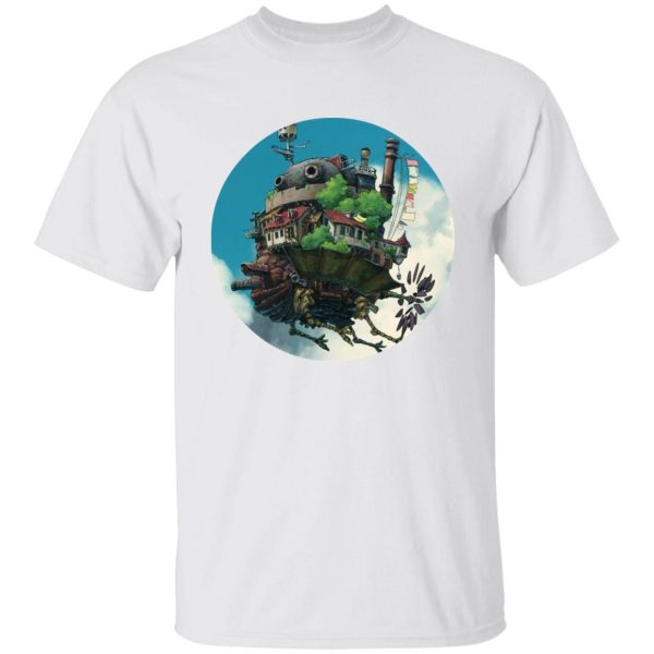 Diana Wynne Jones Howl's Moving Castle - Howl’s Moving Castle – Flying on the Sky T Shirt-Apparel, Diana Wynne Jones Howl's Moving Castle, Howl's Moving Castle, Tshirt