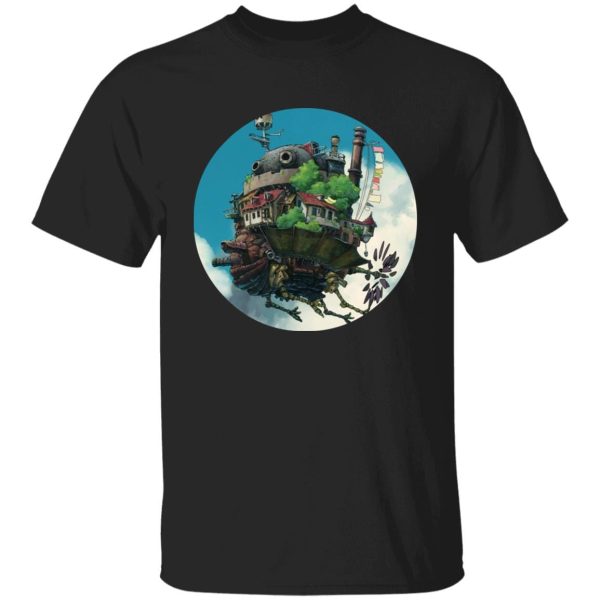 Diana Wynne Jones Howl's Moving Castle - Howl’s Moving Castle – Flying on the Sky T Shirt-Apparel, Diana Wynne Jones Howl's Moving Castle, Howl's Moving Castle, Tshirt