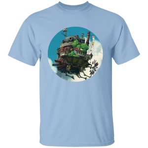 Diana Wynne Jones Howl's Moving Castle - Howl’s Moving Castle – Flying on the Sky T Shirt-Apparel, Diana Wynne Jones Howl's Moving Castle, Howl's Moving Castle, Tshirt