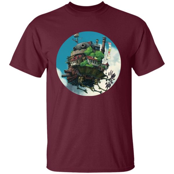 Diana Wynne Jones Howl's Moving Castle - Howl’s Moving Castle – Flying on the Sky T Shirt-Apparel, Diana Wynne Jones Howl's Moving Castle, Howl's Moving Castle, Tshirt