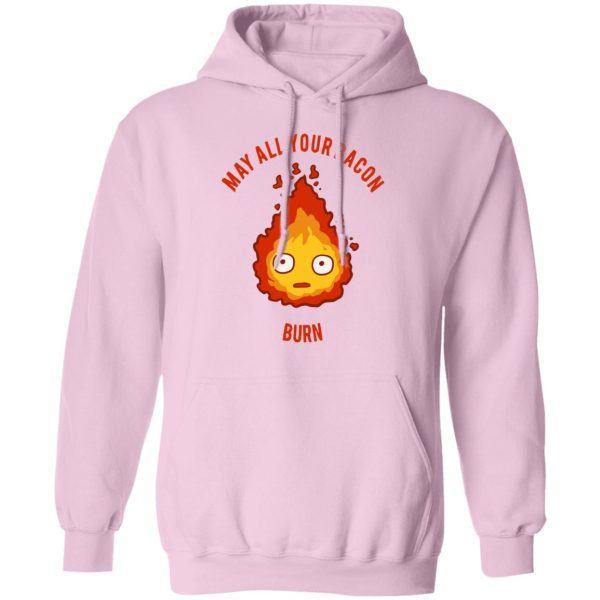 Howl's Moving Castle Actors - Calcifer: May All Your Bacon Burn Hoodie-Apparel, Hoodie, Howl's Moving Castle, Howl's Moving Castle Actors