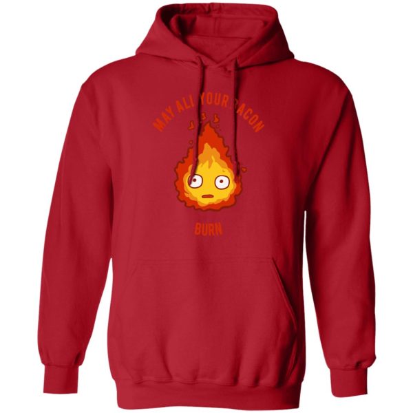 Howl's Moving Castle Actors - Calcifer: May All Your Bacon Burn Hoodie-Apparel, Hoodie, Howl's Moving Castle, Howl's Moving Castle Actors