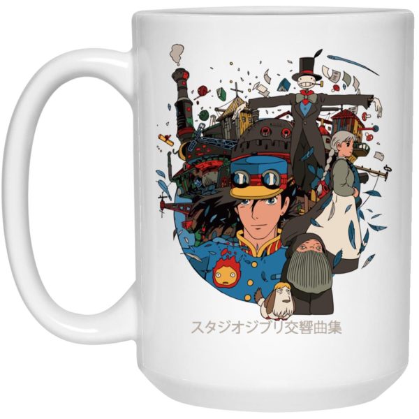 Howl's Moving Castle Sheet Music - Howl’s Moving Castle Characters Compilation Mug-House Decor, Howl's Moving Castle, Howl's Moving Castle Sheet Music, Mug