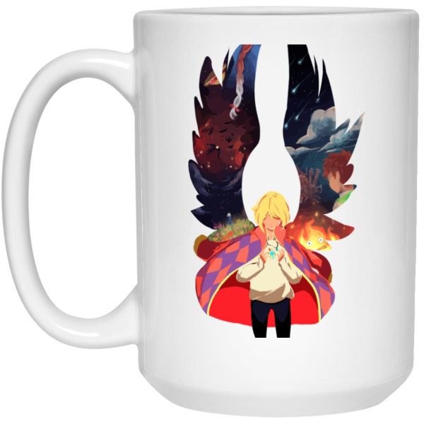 Howl's Moving Castle Ring - Howl and Colorful Wings Mug-House Decor, Howl's Moving Castle, Howl's Moving Castle Ring, Mug