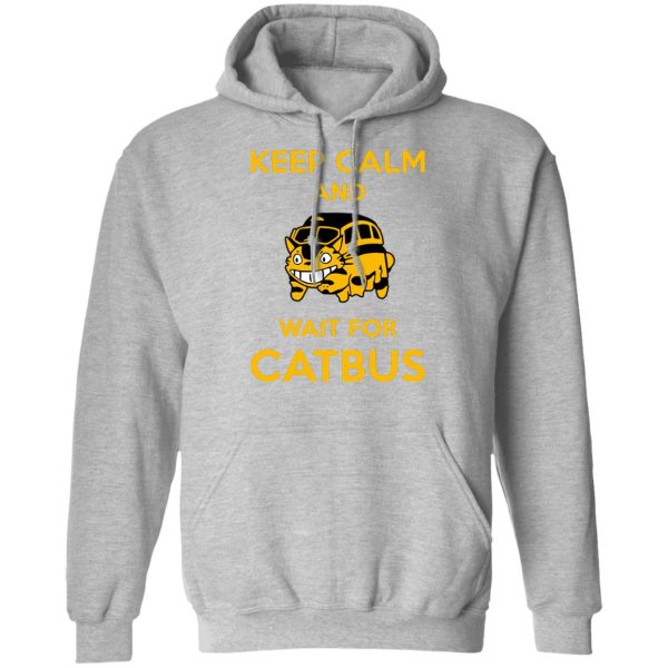 Totoro Tattoo - My Neighbor Totoro Keep Calm and Wait for Cat Bus Hoodie-Apparel, Hoodie, My Neighbor Totoro, Totoro Tattoo