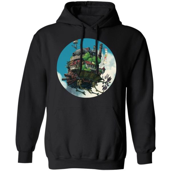 Howl's Moving Castle English Cast - Howl’s Moving Castle – Flying on the Sky Hoodie-Apparel, Hoodie, Howl's Moving Castle, Howl's Moving Castle English Cast