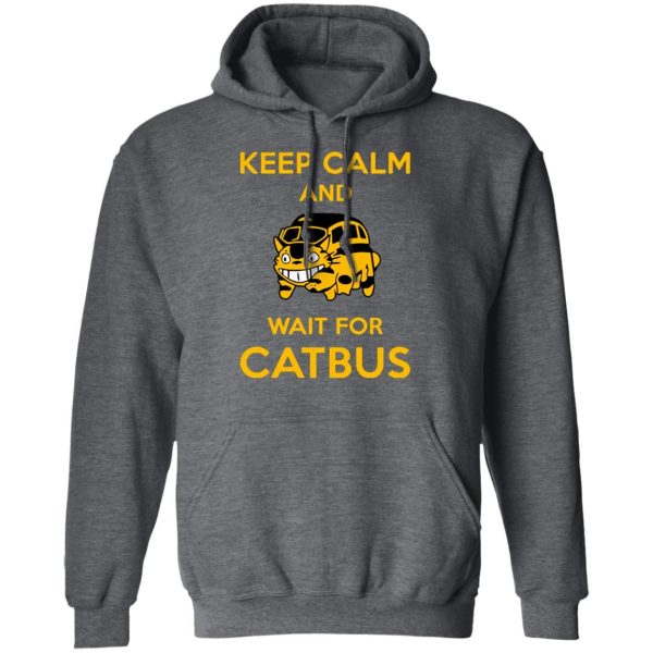 Totoro Tattoo - My Neighbor Totoro Keep Calm and Wait for Cat Bus Hoodie-Apparel, Hoodie, My Neighbor Totoro, Totoro Tattoo