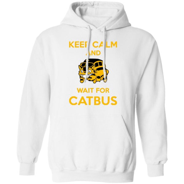 Totoro Tattoo - My Neighbor Totoro Keep Calm and Wait for Cat Bus Hoodie-Apparel, Hoodie, My Neighbor Totoro, Totoro Tattoo