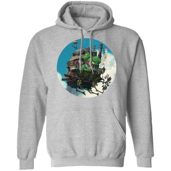 Howl's Moving Castle English Cast - Howl’s Moving Castle – Flying on the Sky Hoodie-Apparel, Hoodie, Howl's Moving Castle, Howl's Moving Castle English Cast