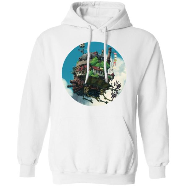 Howl's Moving Castle English Cast - Howl’s Moving Castle – Flying on the Sky Hoodie-Apparel, Hoodie, Howl's Moving Castle, Howl's Moving Castle English Cast