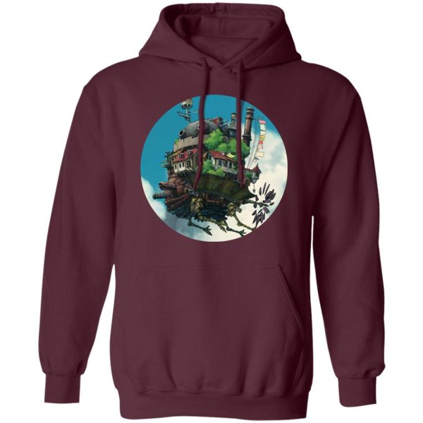 Howl's Moving Castle English Cast - Howl’s Moving Castle – Flying on the Sky Hoodie-Apparel, Hoodie, Howl's Moving Castle, Howl's Moving Castle English Cast