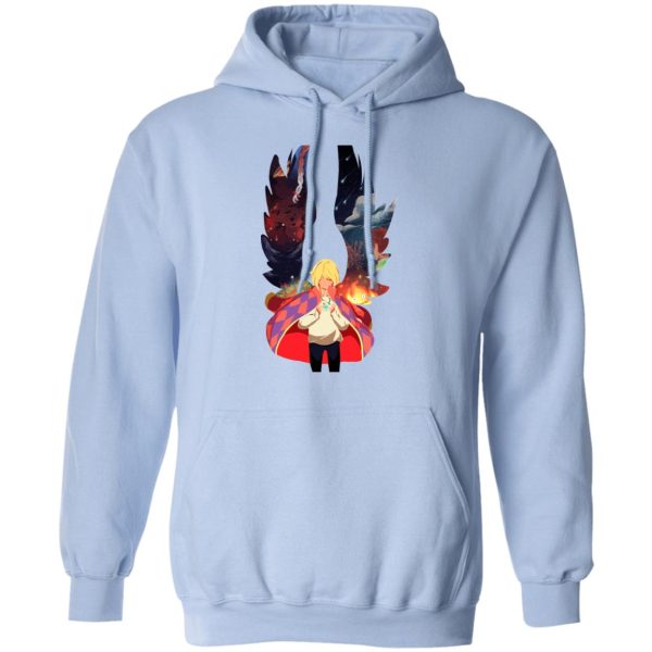 Characters Of Howl's Moving Castle - Howl and Colorful Wings Hoodie-Apparel, Characters Of Howl's Moving Castle, Hoodie, Howl's Moving Castle