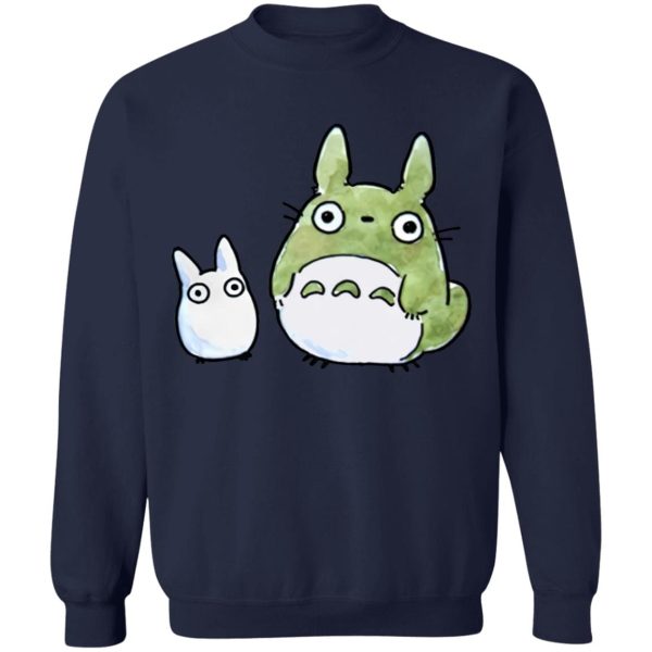 Blue Totoro - Totoro Family Cute Drawing Sweatshirt-Apparel, Blue Totoro, My Neighbor Totoro, Sweatshirt