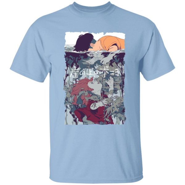 Ponyo Mother - Ponyo and Sosuke Creative Art T Shirt for Kid-Ponyo Mother