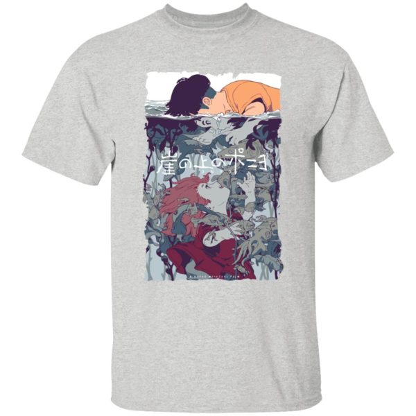 Ponyo Mother - Ponyo and Sosuke Creative Art T Shirt for Kid-Ponyo Mother